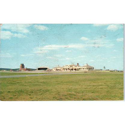 Municipal Airport Worcester Massachusetts Vintage Postcard PE2