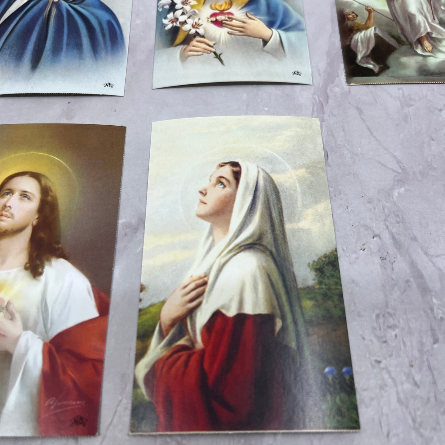 Vintage Lot of 13 Funeral Memorial Prayer Cards Adelaine Eschenbaum TH2-MI1