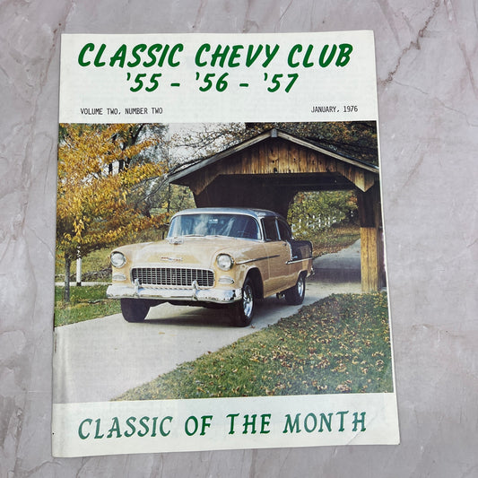 Tan Two Tone - '55, '56, '57 Classic Chevy World Magazine - Jan 1976 M29