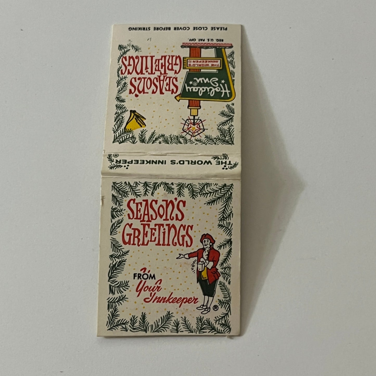 Holiday Inn Pensacola Gulf Breeze FL Christmas Vintage Matchbook TB6-MB2-11
