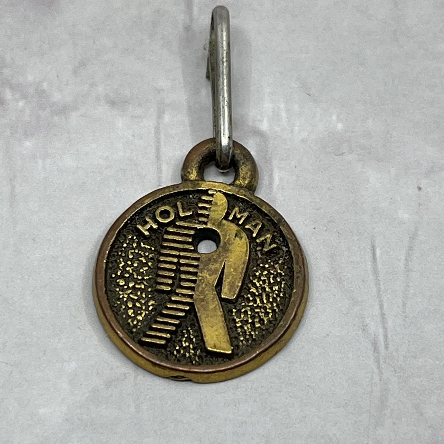 Vintage Hol Man Holman Charm Brass Tone Metal SC1