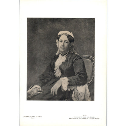 Portrait of Mrs. C.F. Adams - Hunt 1908 Victorian Art Print AB8-MA12
