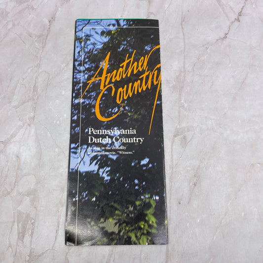 1986 Pennsylvania Dutch Country Fold Out Poster and Travel Guide L4-2