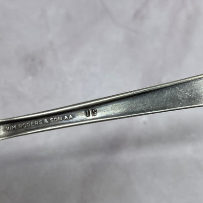 Wm Rogers Silverplate Friendship Medality Spoon 6" Vintage Silverplate TC5-OS-7