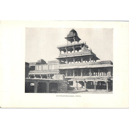 Fatehpur-Sikri  Futtehpore-Sikri India 1901 Original Print AD8-H6