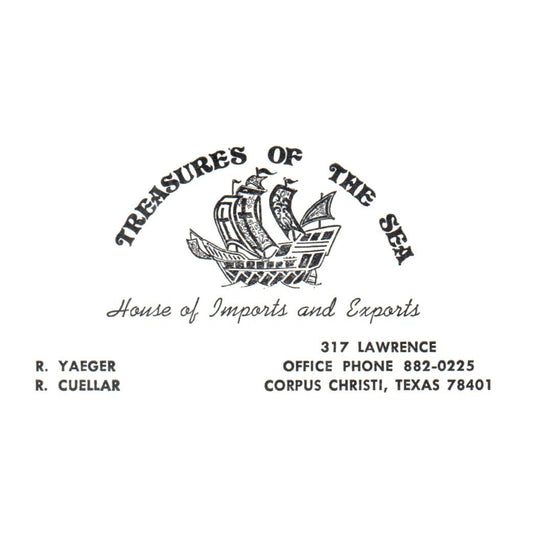 Treasures of the sea, House of imports and exports R. Yaeger, R. Cuellar  SF3-B1