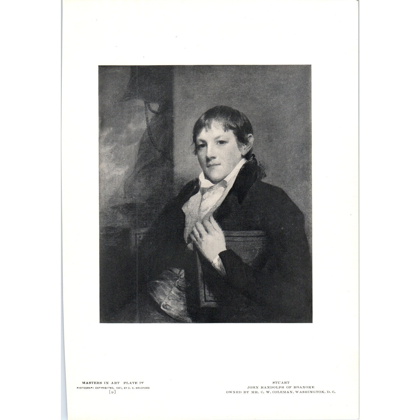 John Randolph of Roanoke - Stuart 1906 Victorian Art Print AB8-MA4