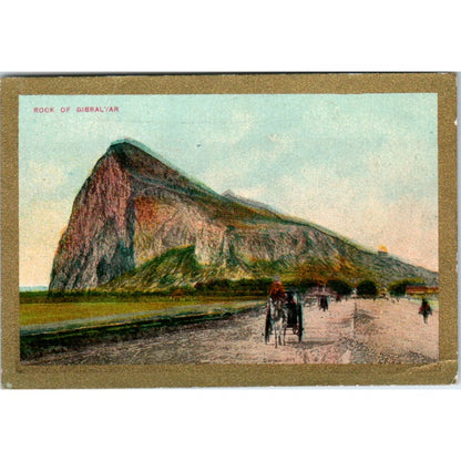 1911-12 Rock of Gibralter Pan Handle Card Scrap Sights and Scenes AD8-Q3
