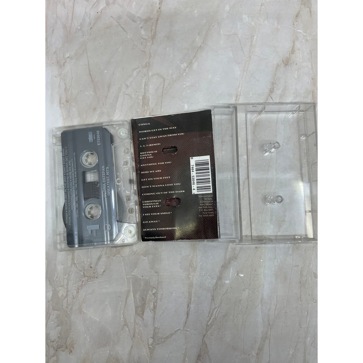Gloria Estefan Greatest Hits Sony Music Cassette Tape TH5-T2