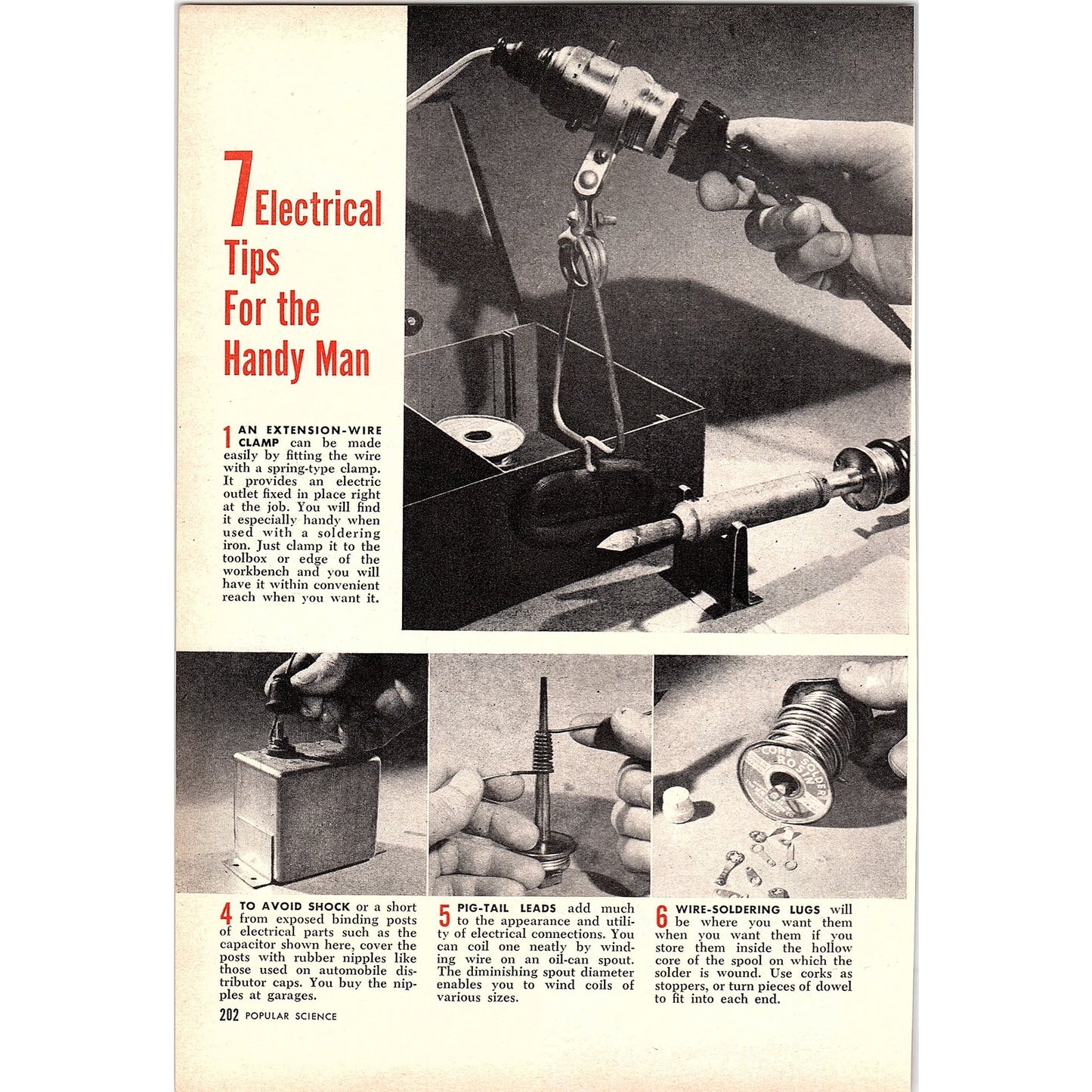 7 Electrical Tips for the Handy Man 2-Page 1955 Article AG1-4
