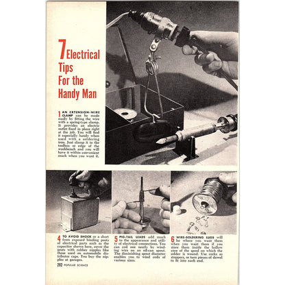 7 Electrical Tips for the Handy Man 2-Page 1955 Article AG1-4