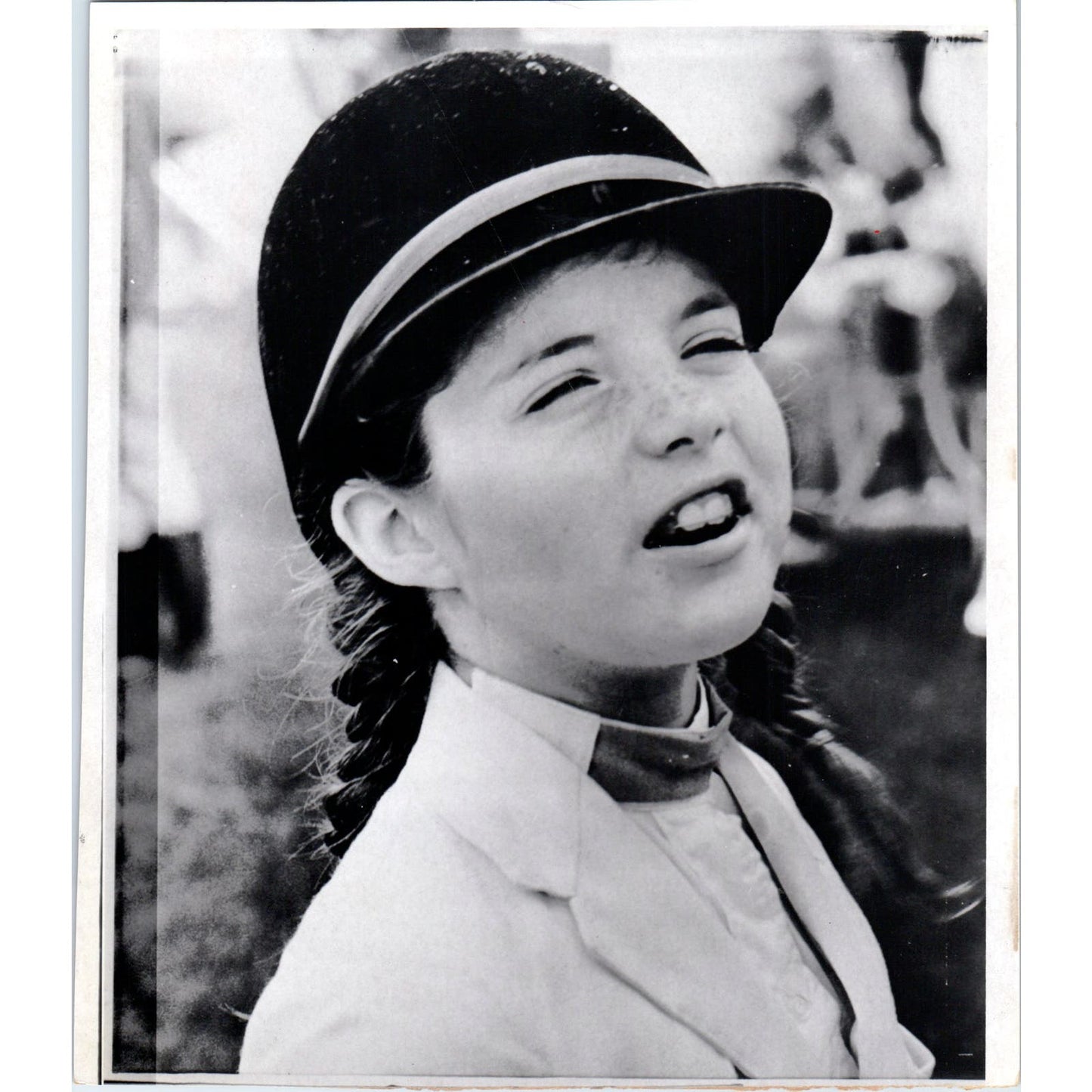 Caroline Kennedy At Horse Show New Vernon NJ 1966 7x9 Original Press Photo D1-P