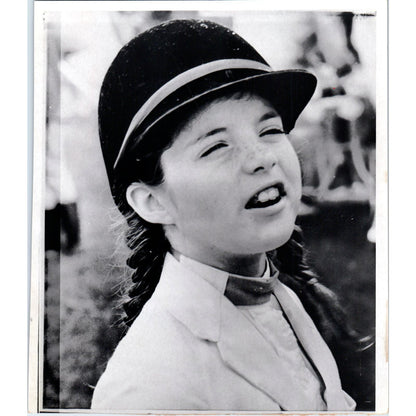 Caroline Kennedy At Horse Show New Vernon NJ 1966 7x9 Original Press Photo D1-P