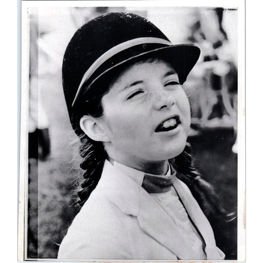 Caroline Kennedy At Horse Show New Vernon NJ 1966 7x9 Original Press Photo D1-P