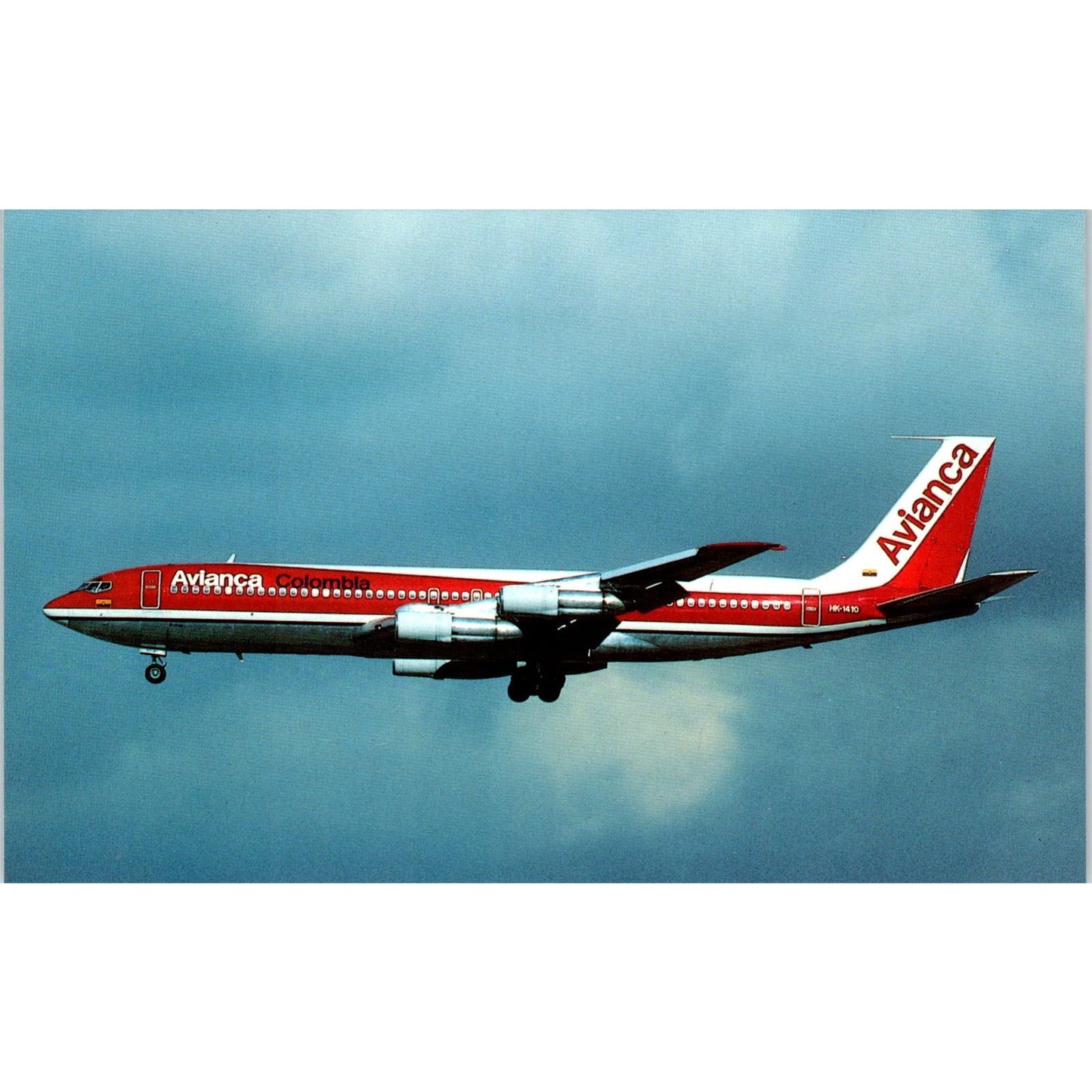 Avianca Boeing 707-359B HK11410 Vintage Postcard PC3