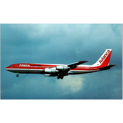 Avianca Boeing 707-359B HK11410 Vintage Postcard PC3