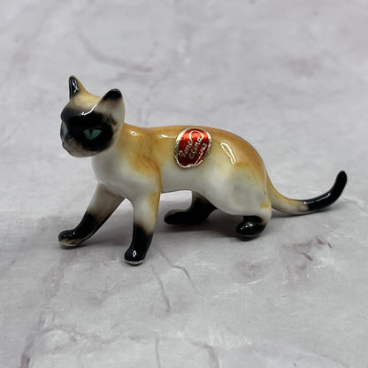 1950s Bone China Siamese Cat Miniature Japan 2.75" SE2-1
