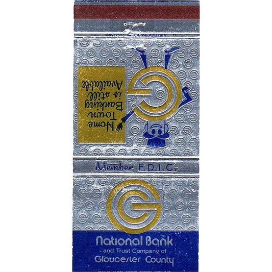 National Bank and Trust Company of Gloucester County Vintage Matchbook TB6-MB2-8