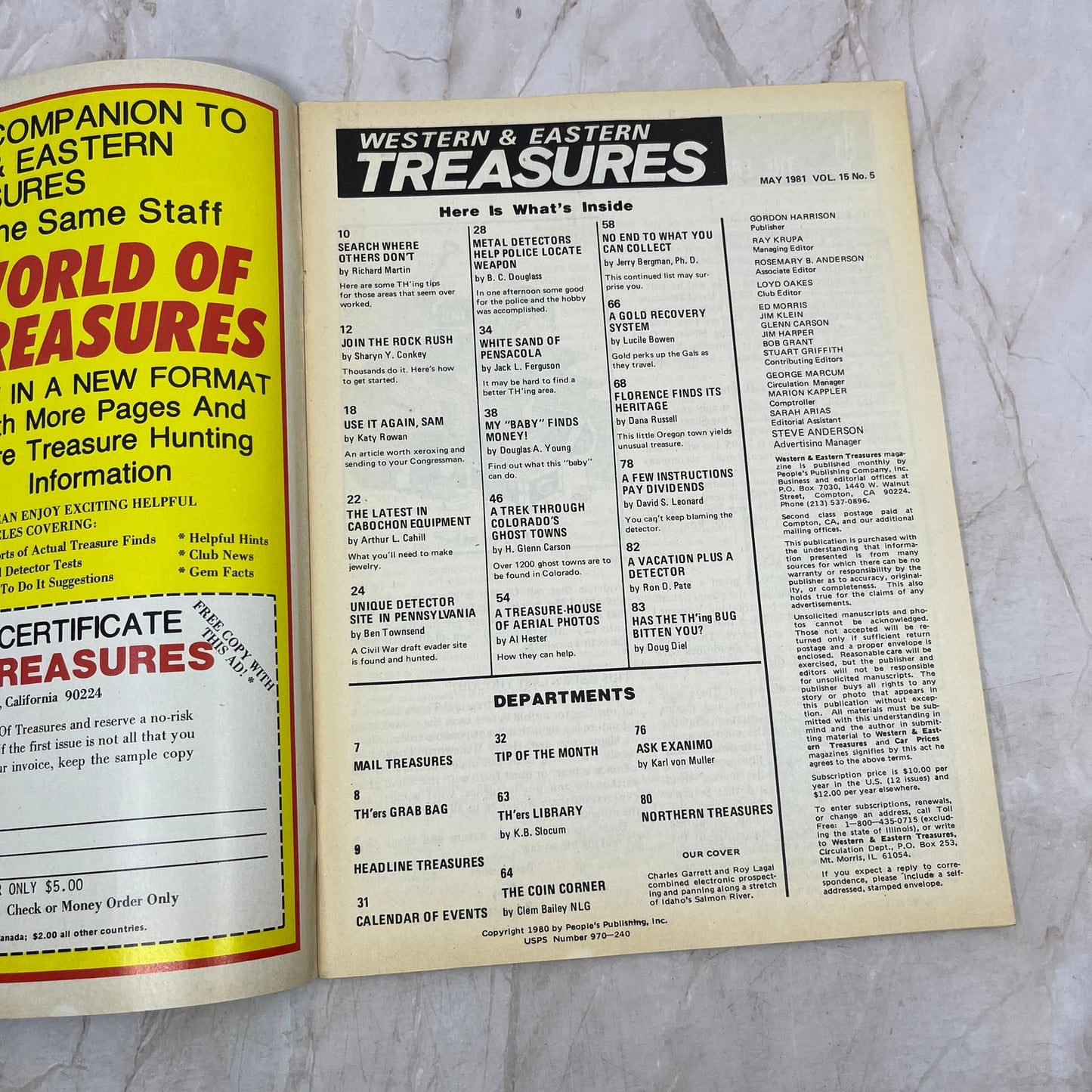 1981 May - Western & Eastern Treasures Magazine - Treasure Hunting Gold M13