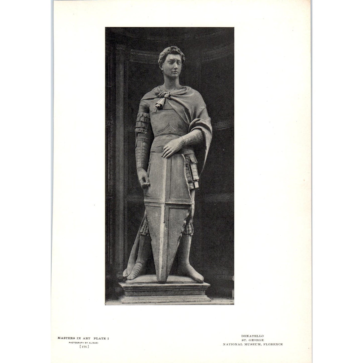 St. George - Donatello c1905 Art Print D15