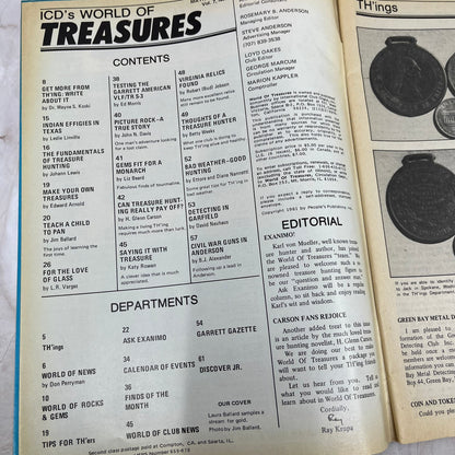 1982 June - ICD World of Treasures Magazine - Treasure Hunting Gold Rocks M16