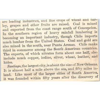 La Paz Bolivia 1901 Engraving AF2-P3