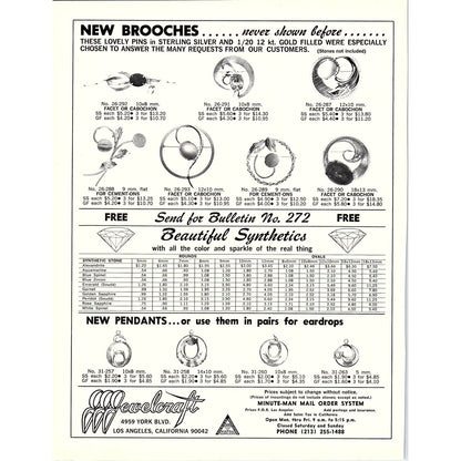 Lapidary Journal Cover Only Indian Chief Intarsia Jul 1972 Ad AF8-3