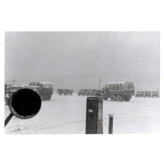 US Army Transport in Winter Postwar Germany c1954 Army Photo AF1-AP3