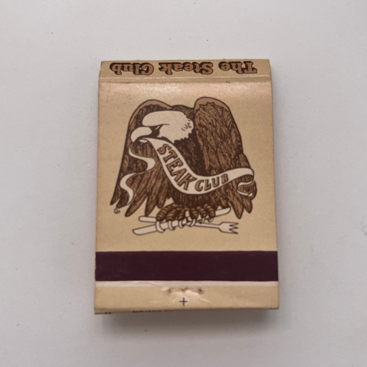 The Steak Club - Bald Eagle Vintage Matchbook Cover TB8-MB-2