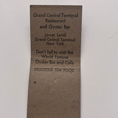 Gateway Restaurants Grand Central Terminal Oyster Bar Vintage Matchbook MM3-4