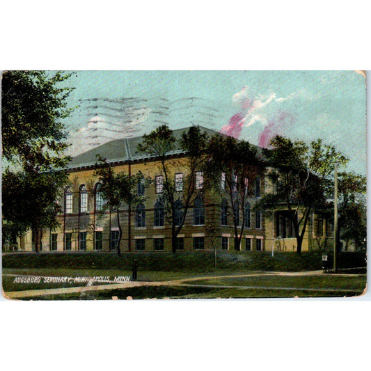 1910 Augsburg Seminary Minneapolis Minnesota Vintage Postcard PD1