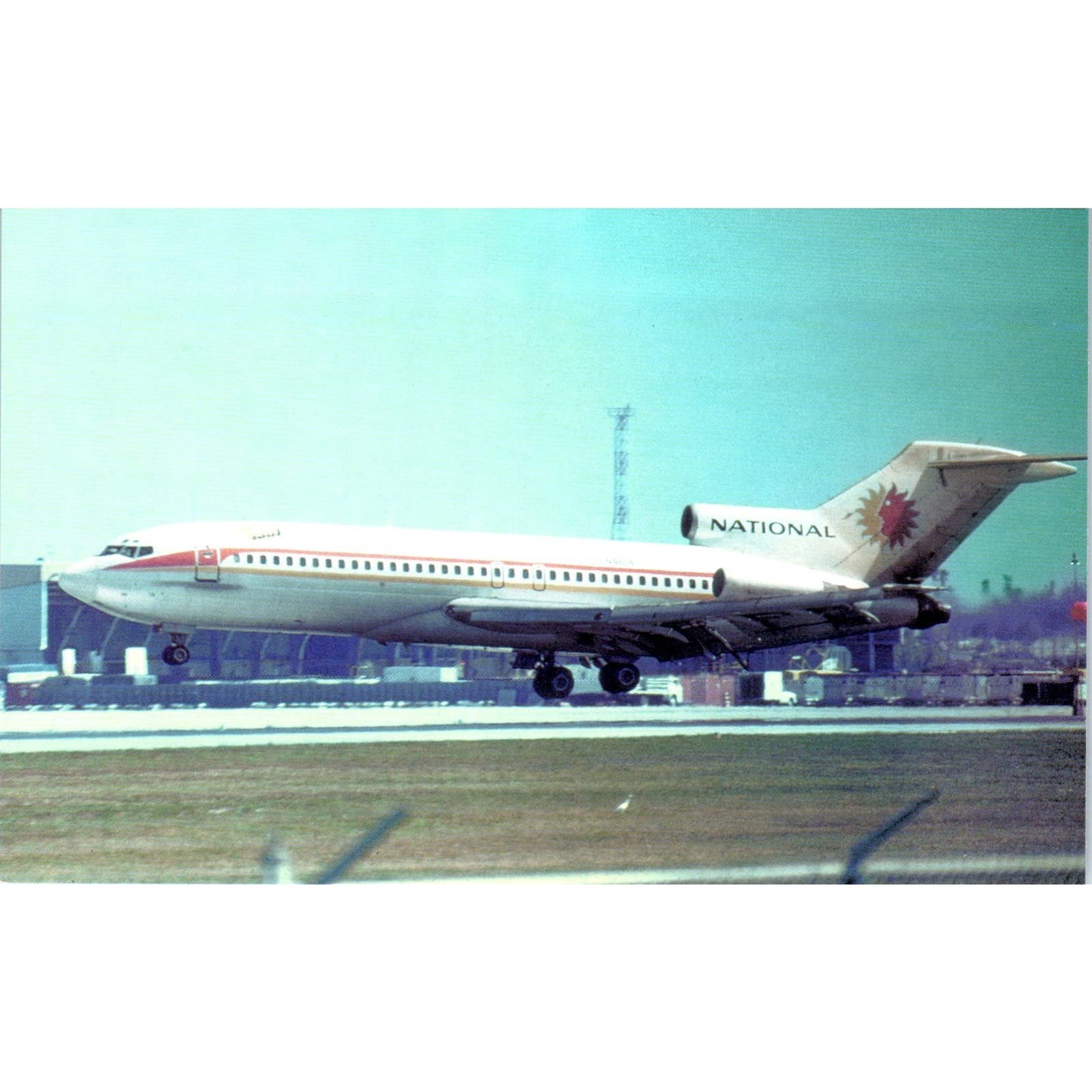 National Airlines Boeing 727 Vintage Postcard PC1