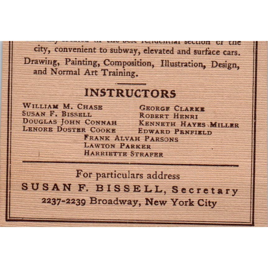 William Macbeth Paintings by American Artists NY c1905 Victorian Ad AE9-MA9