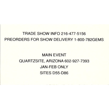 Stefan Mann Leather Goods Scottsdale AZ Vintage Business Card SC9-B1