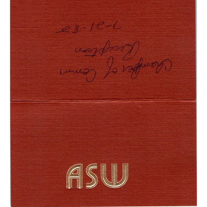 Hal Ballard Ambro Short Wright Real Estate Houston Vintage Business Card SD8-B2