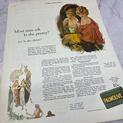 Palmolive Soap - Is She Pretty? 1924 Magazine Ad FL6-11
