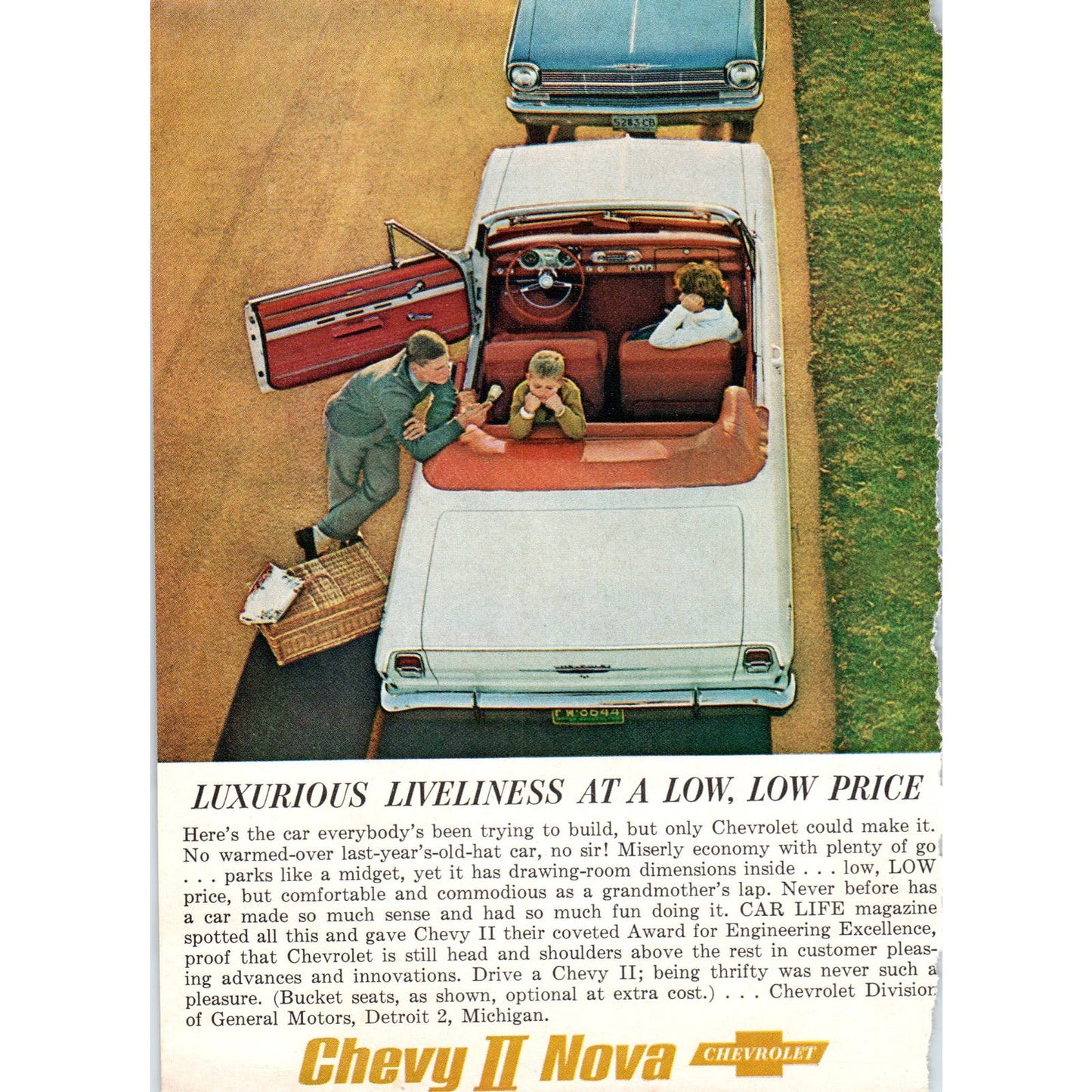 Chevrolet Chevy II Nova ~5x7 Vintage Magazine Ad AE2