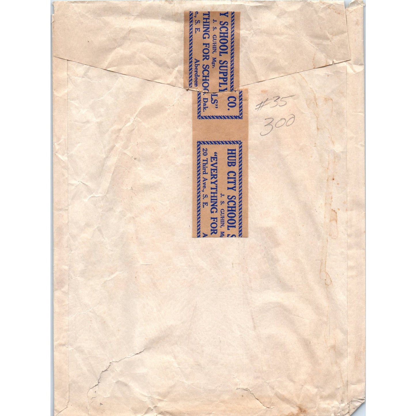 Christmas Bag Hub City School Supply Company Aberdeen South Dakota AE9-X3