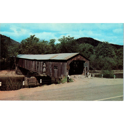 Scott Bridge West River Townshend Vermont Covered Bridge Postcard PB13