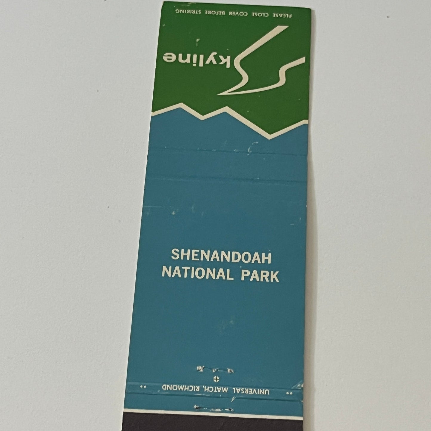 Shenandoah National Park Skyline Skyland Lodge Vintage Matchbook Cover TB6-MB2-5