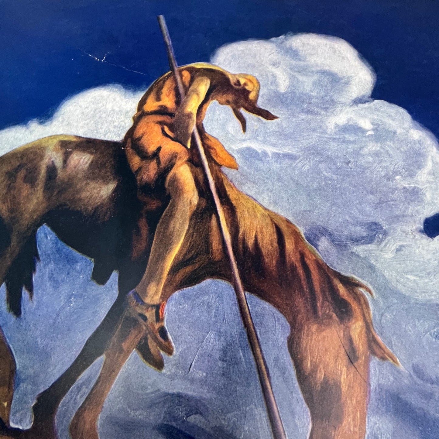 1920s End Of The Trail James Earle Fraser Vintage Art Print 12x16 FL6-4