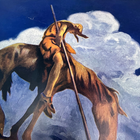 1920s End Of The Trail James Earle Fraser Vintage Art Print 12x16 FL6-4