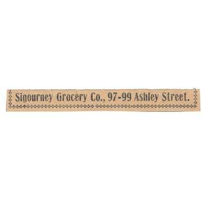 Sigourney Grocery Company Ashley Street Hartford 1901 Newspaper Ad AD8-H3