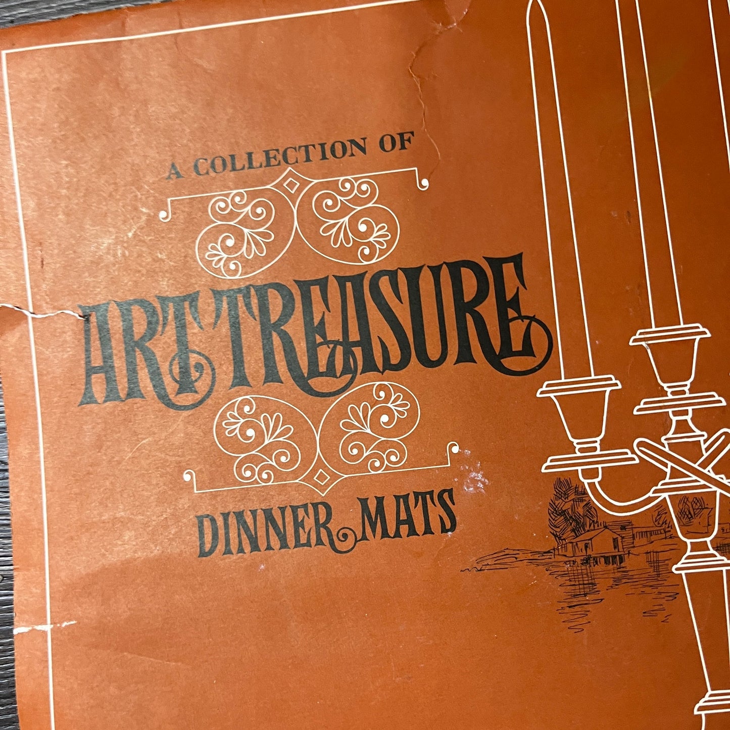 Lionel Barrymore Dinner Mat Set of 4 Navelli Cadillac-Oldsmobile Rome NY TH2