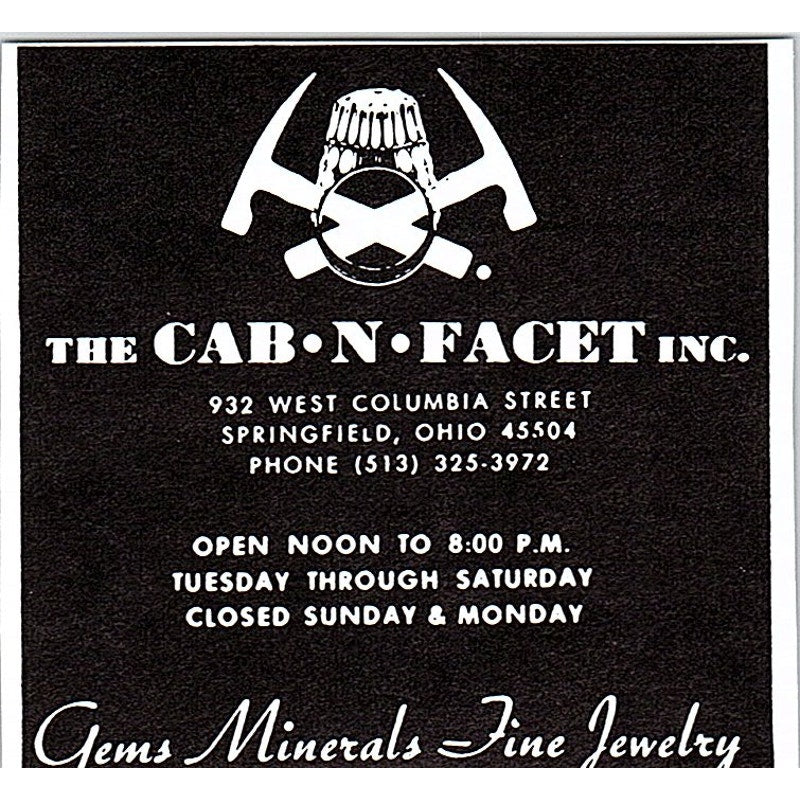 The Cab-N-Facet Inc Springfield Ohio 1972 Ad AF8-M2