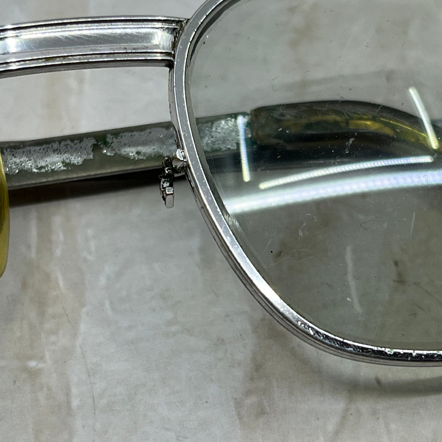 Vintage Titmus Silver Tone Sunglasses Eyeglasses Frames TD5G4-7