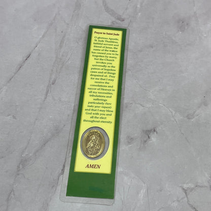 Vintage Saint Jude Prayer Medallion Bookmark SB7