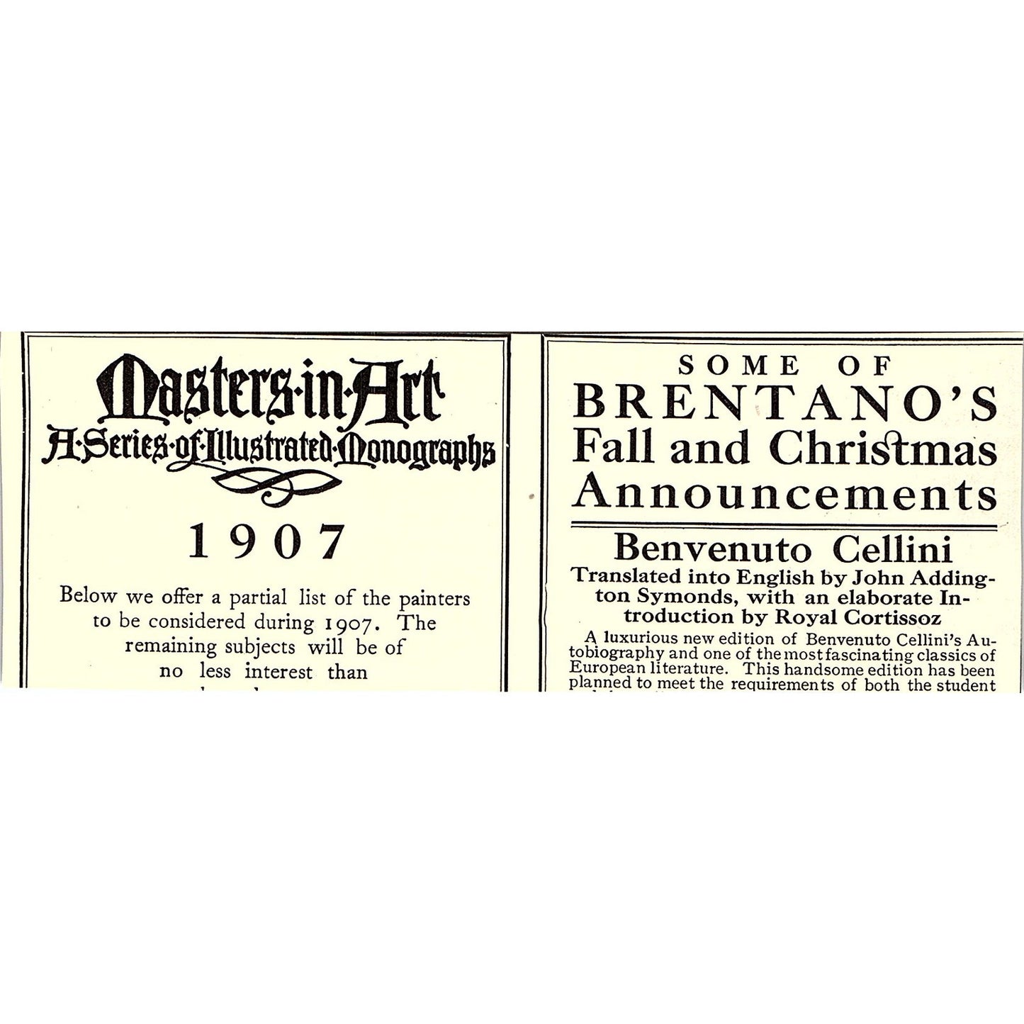 Ehrich Galleries Old Masters 5th Ave New York - 1906 Ad AF5-3