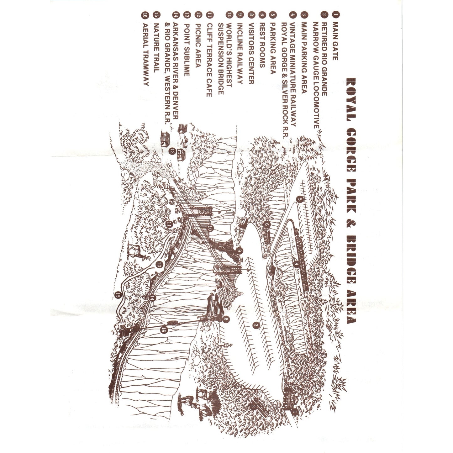 1984 Your Day in Royal Gorge Park Canon City Colorado Travel Leaflet D23