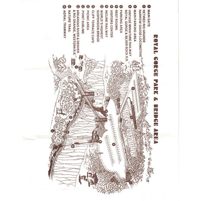 1984 Your Day in Royal Gorge Park Canon City Colorado Travel Leaflet D23